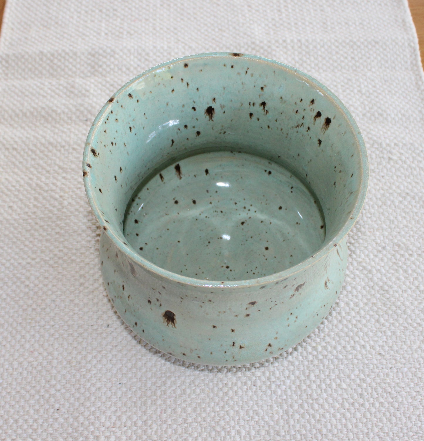 Decorative pot | Planter | Serving pot - Blue with dark speckles