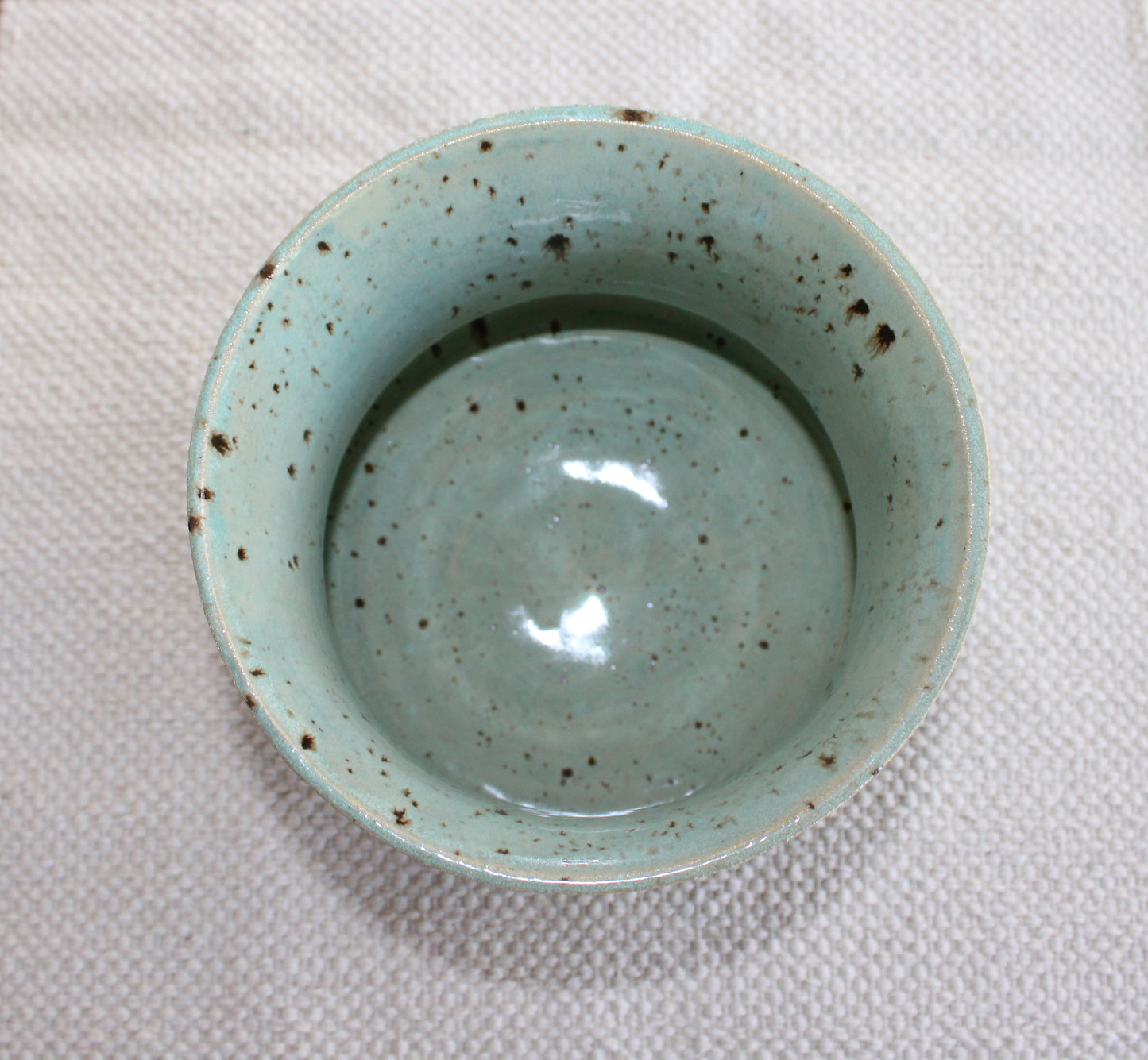 Decorative pot | Planter | Serving pot - Blue with dark speckles