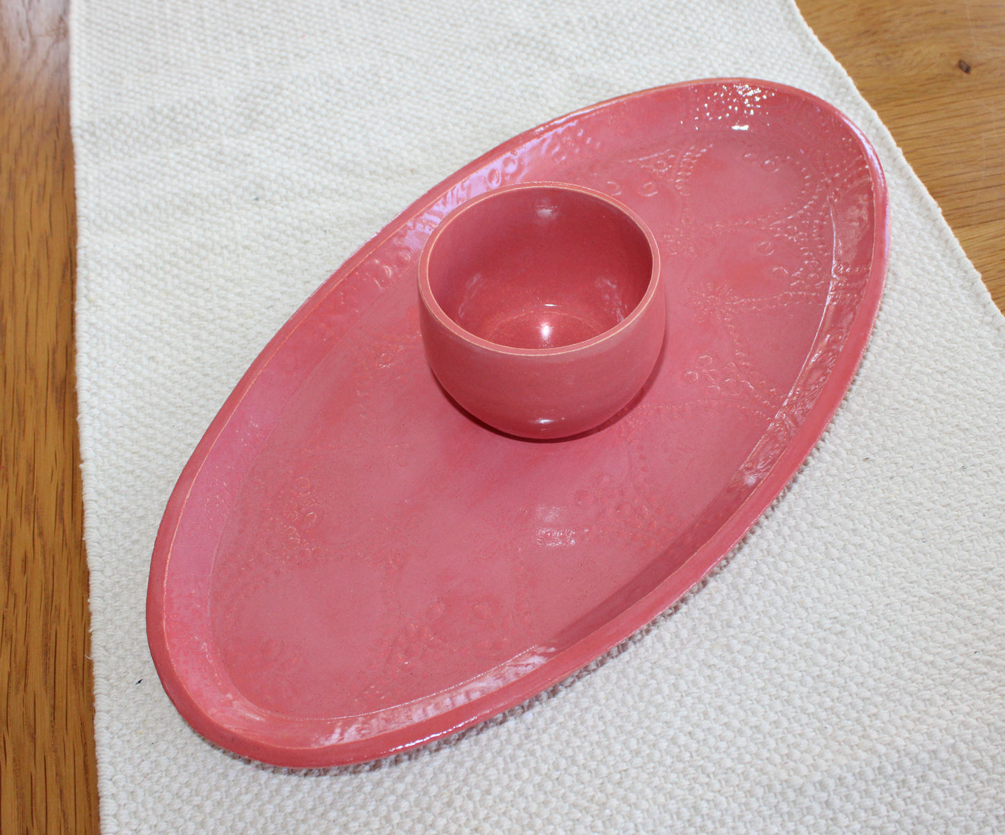 Large Dip & Dine set - Raspberry