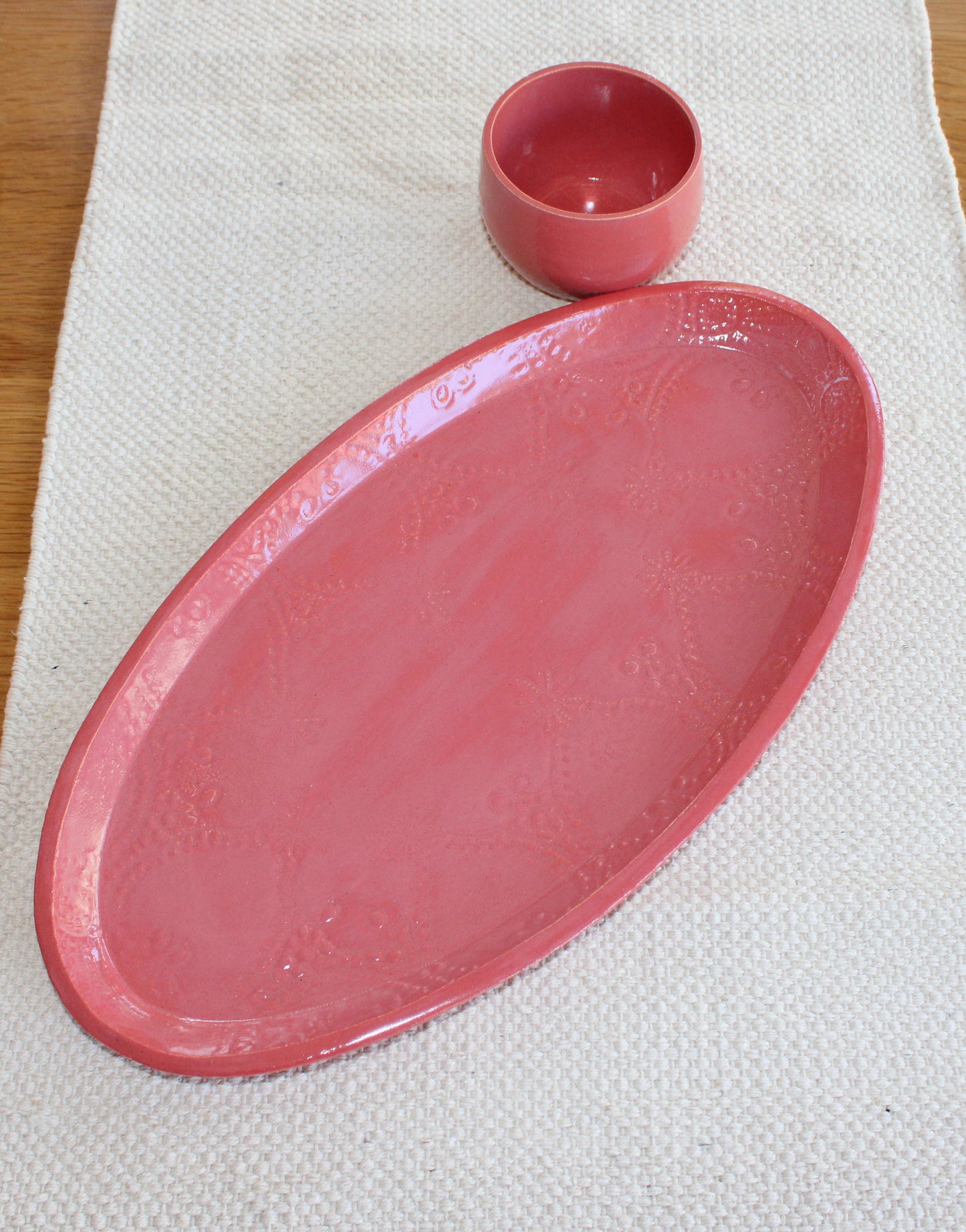 Large Dip & Dine set - Raspberry