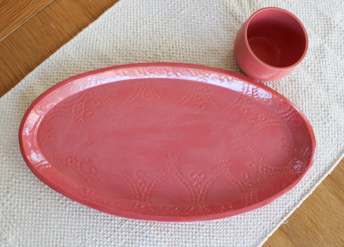 Large Dip & Dine set - Raspberry