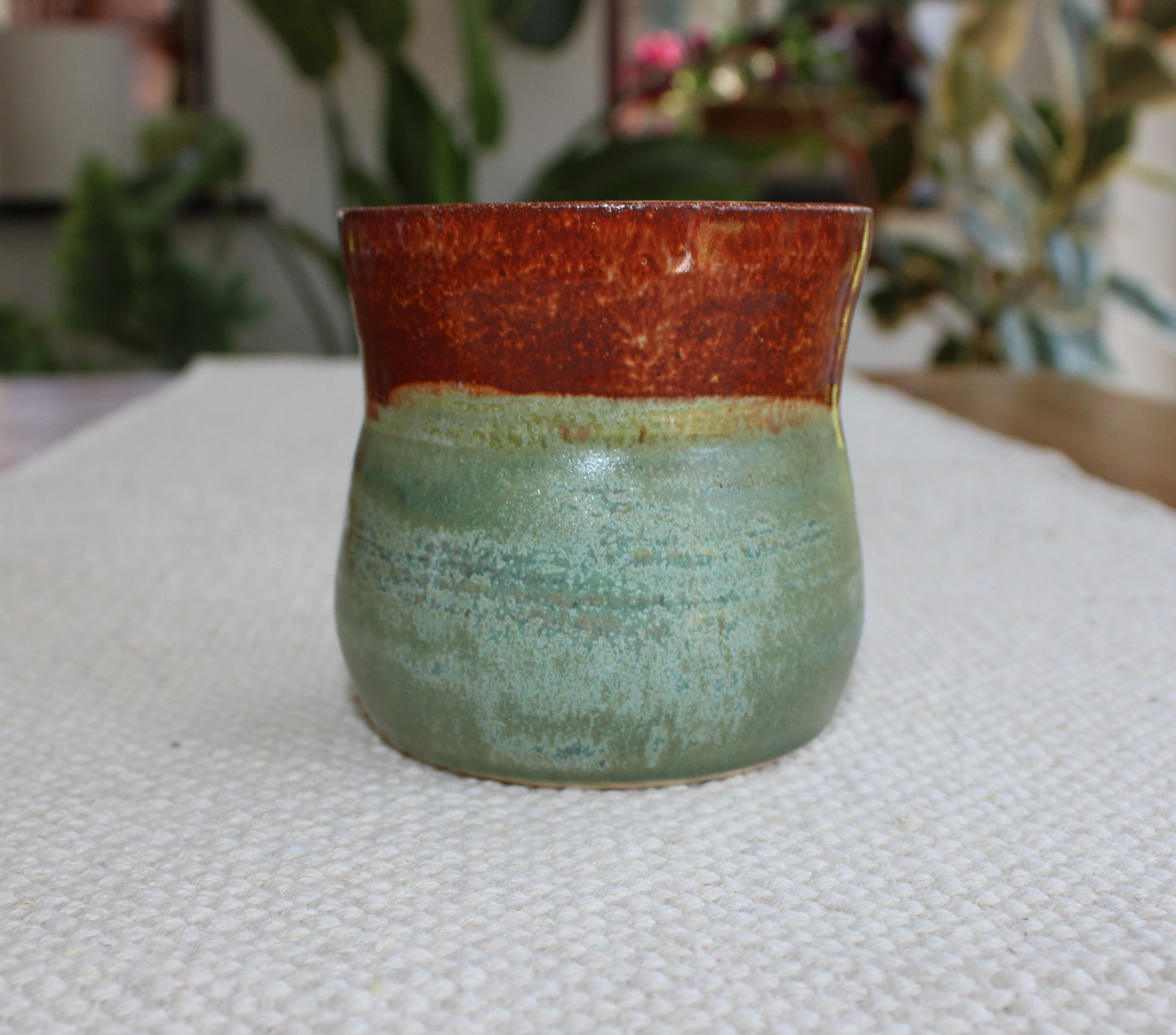 Green and brown Tumbler