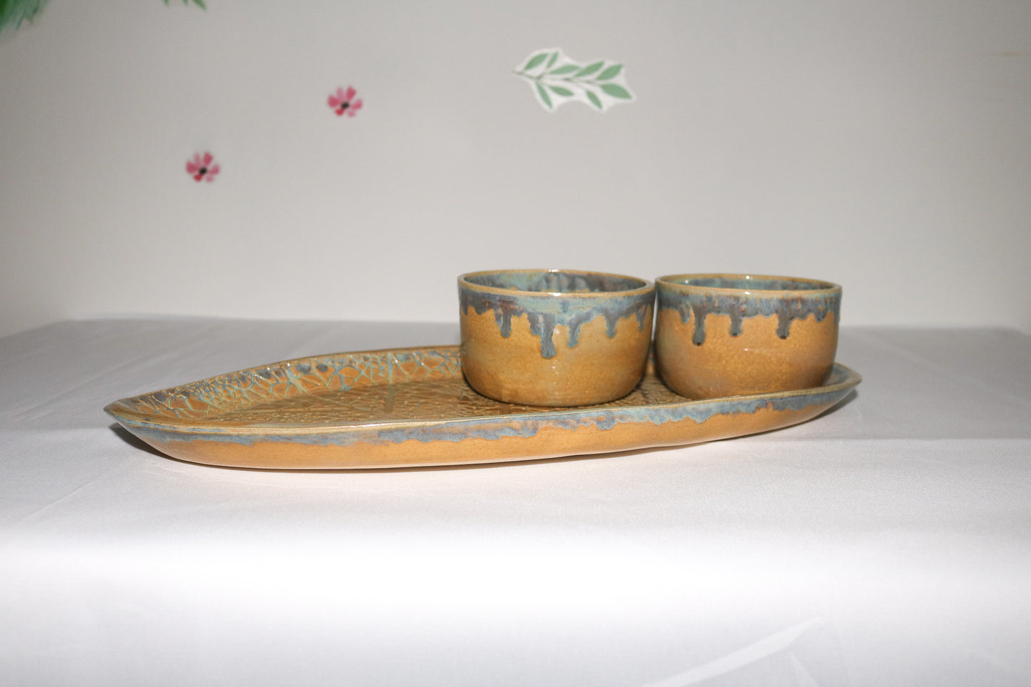 Large Oval Plate | Chip and Dip set