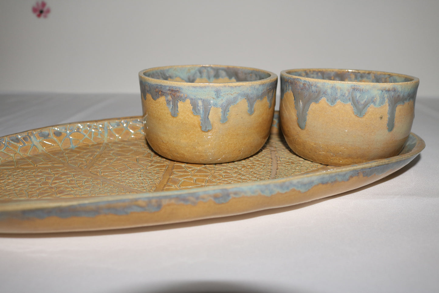 Large Oval Plate | Chip and Dip set