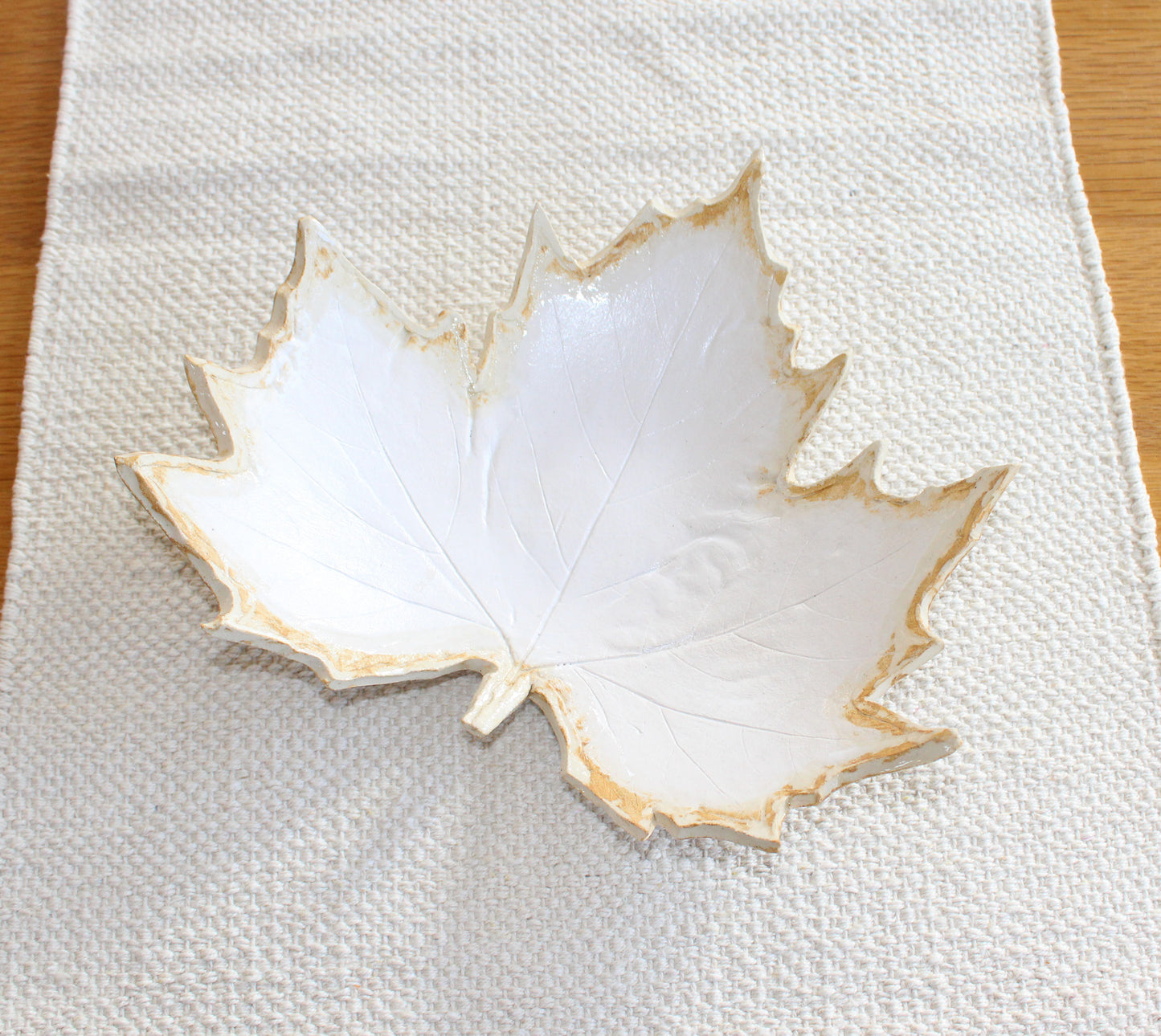 Leaf plate | Home Decor - White