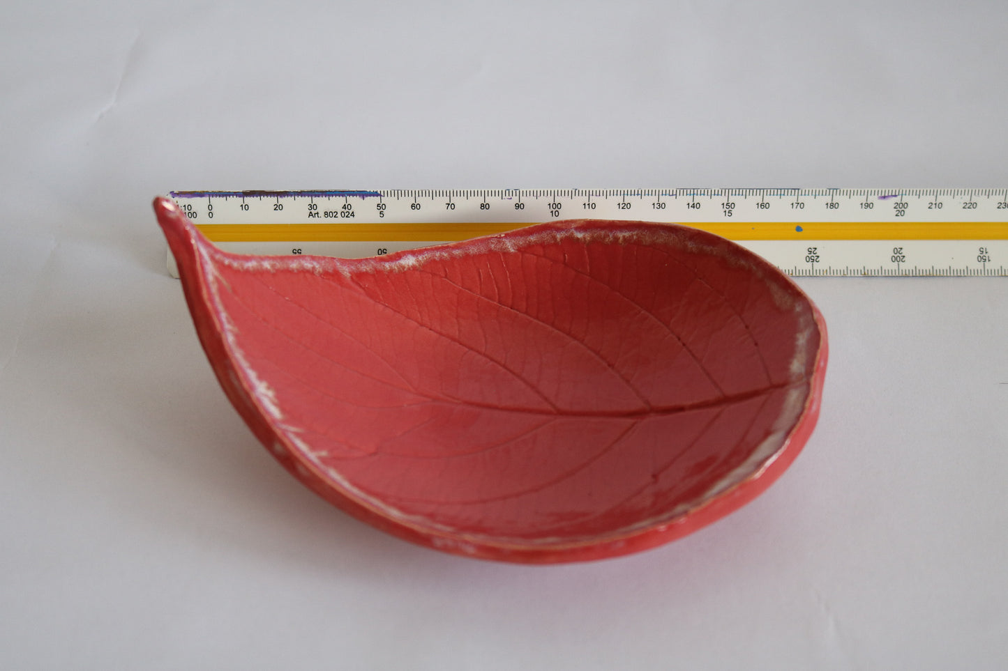 Leaf plate - red | Home Decor