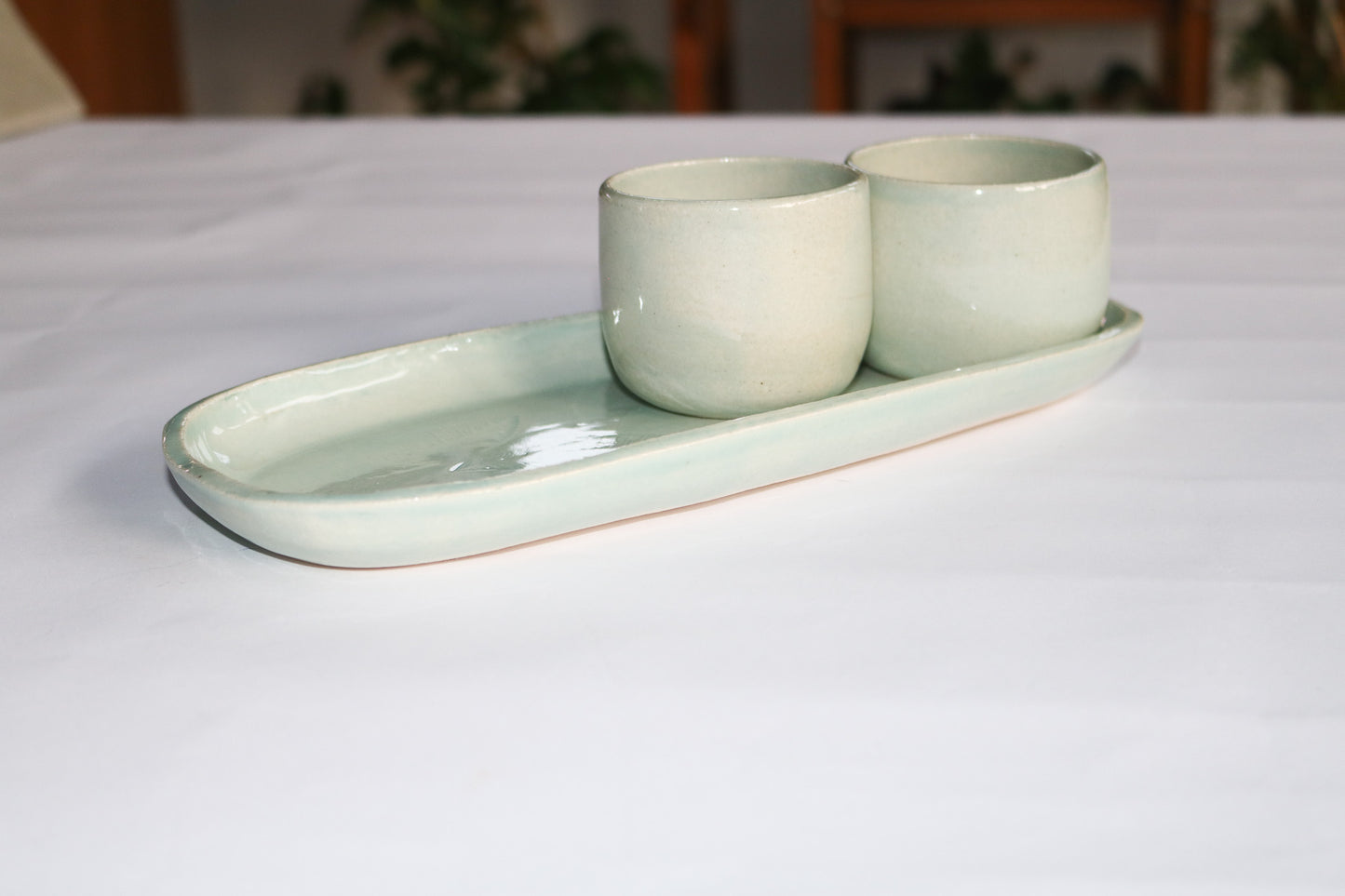 Chip & Dip serving set - pale blue