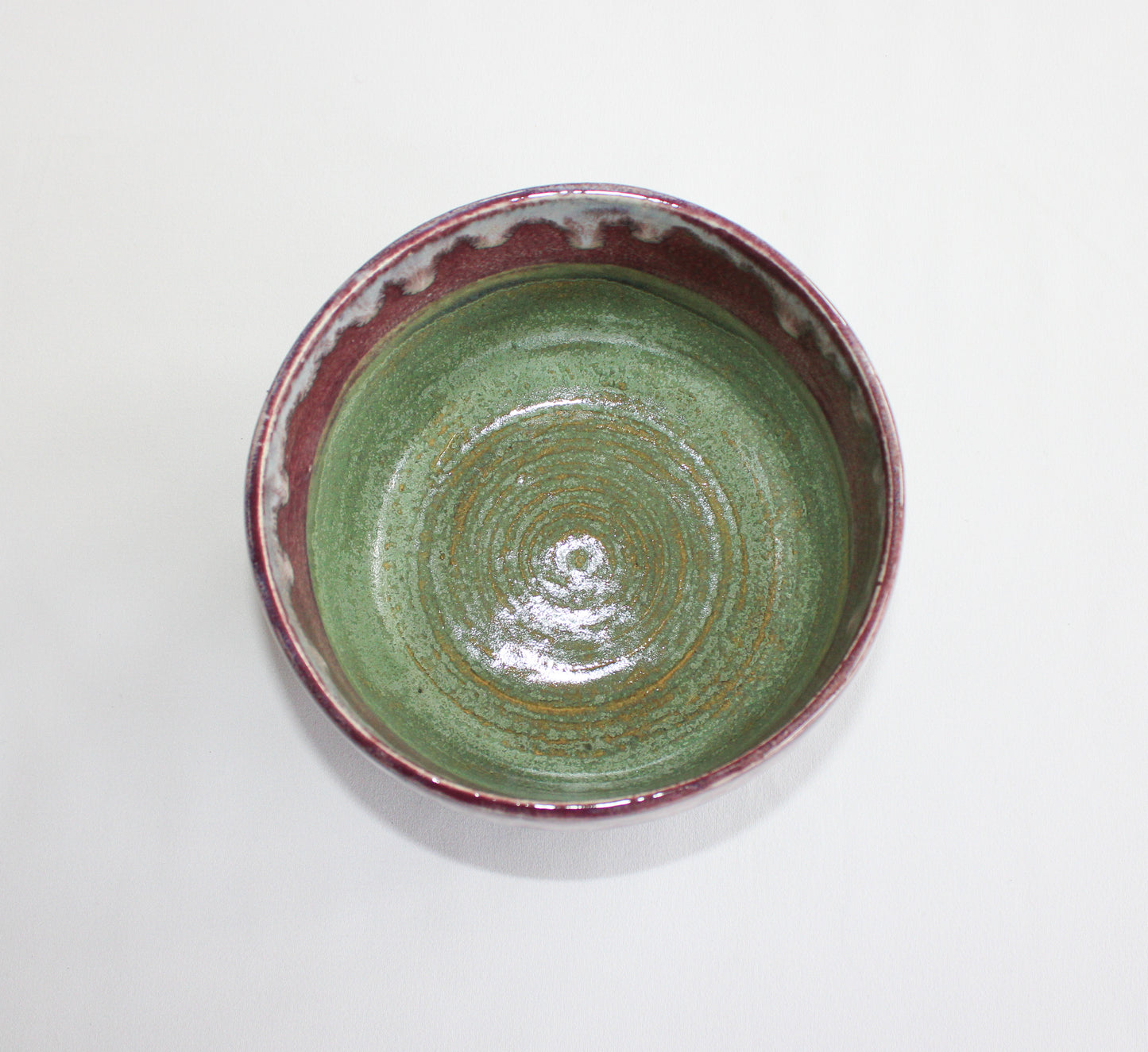 Serving bowl | Decorative bowl - Purple and Green