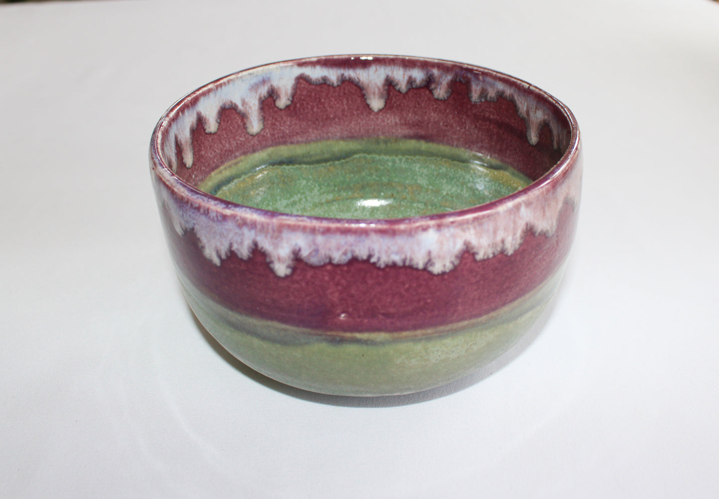 Serving bowl | Decorative bowl - Purple and Green