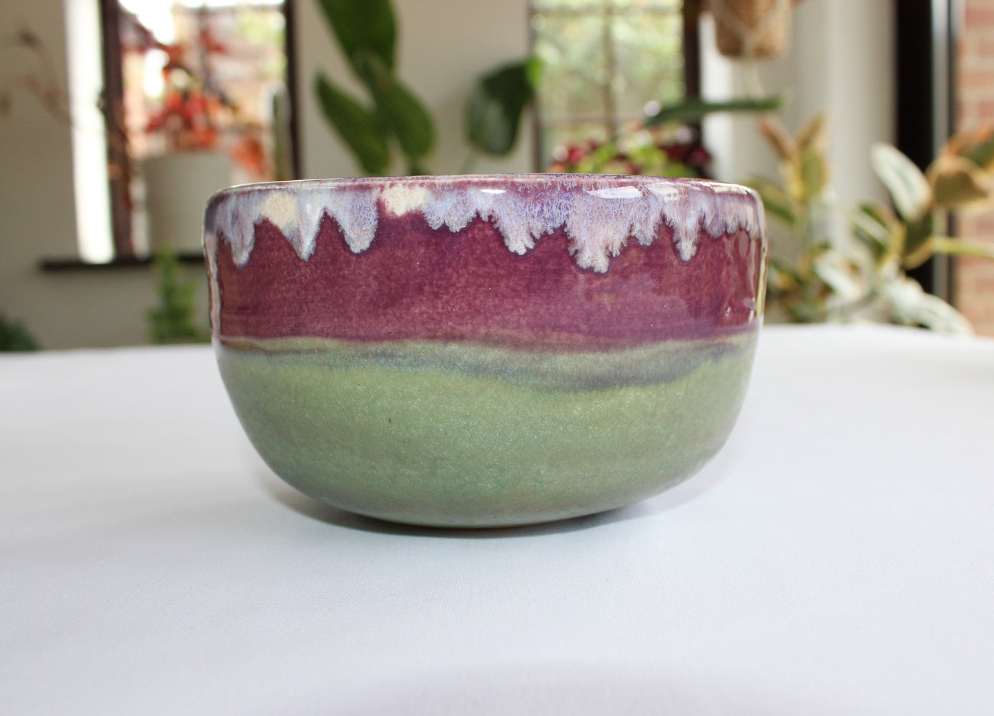 Serving bowl | Decorative bowl - Purple and Green