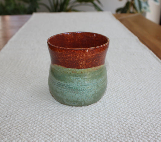 Green and brown Tumbler