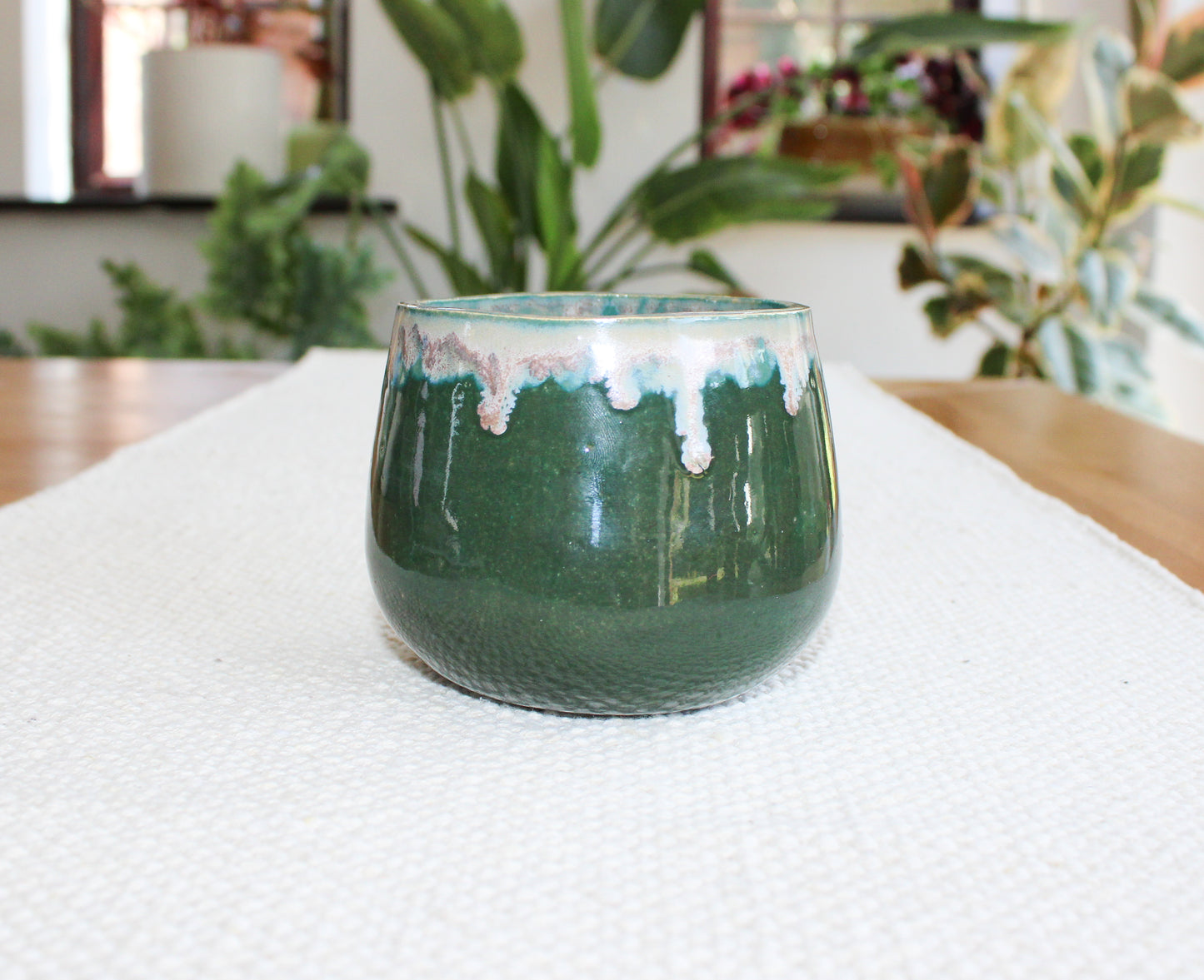 Soup bowl - green gloss