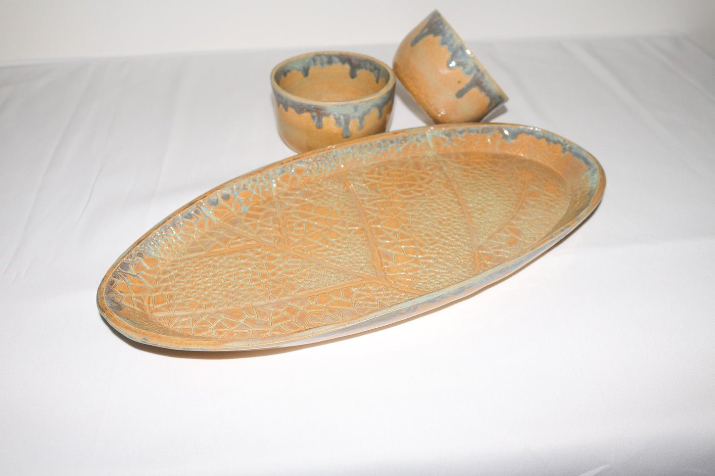 Large Oval Plate | Chip and Dip set