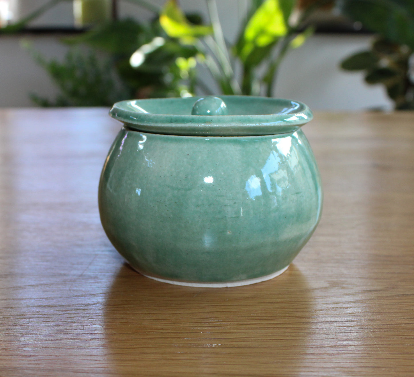 Small pot with lid - green