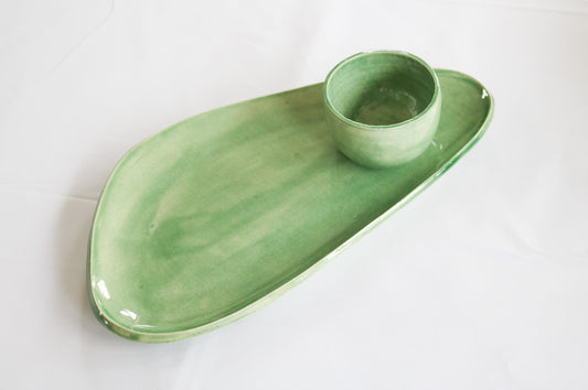 Chip & Dip serving set - Green