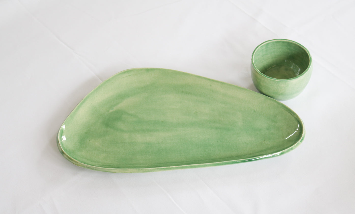 Chip & Dip serving set - Green