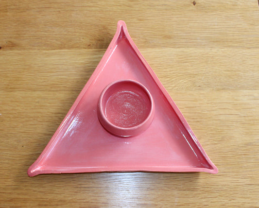 Chip & Dip serving set - rasberry