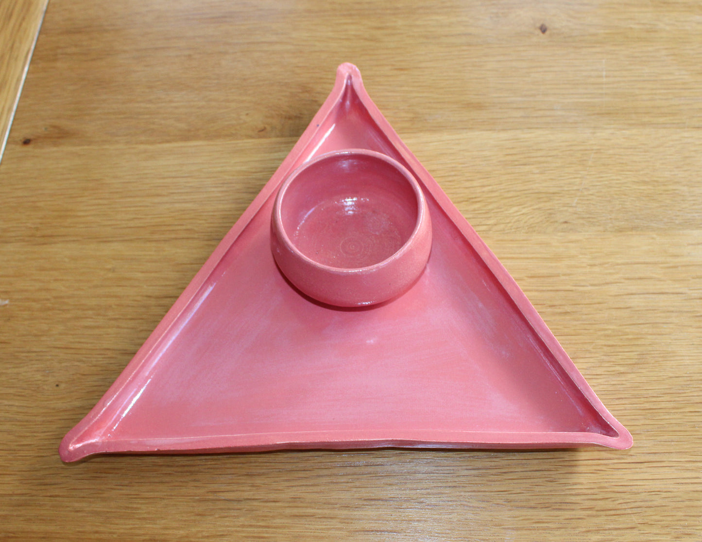 Chip & Dip serving set - rasberry