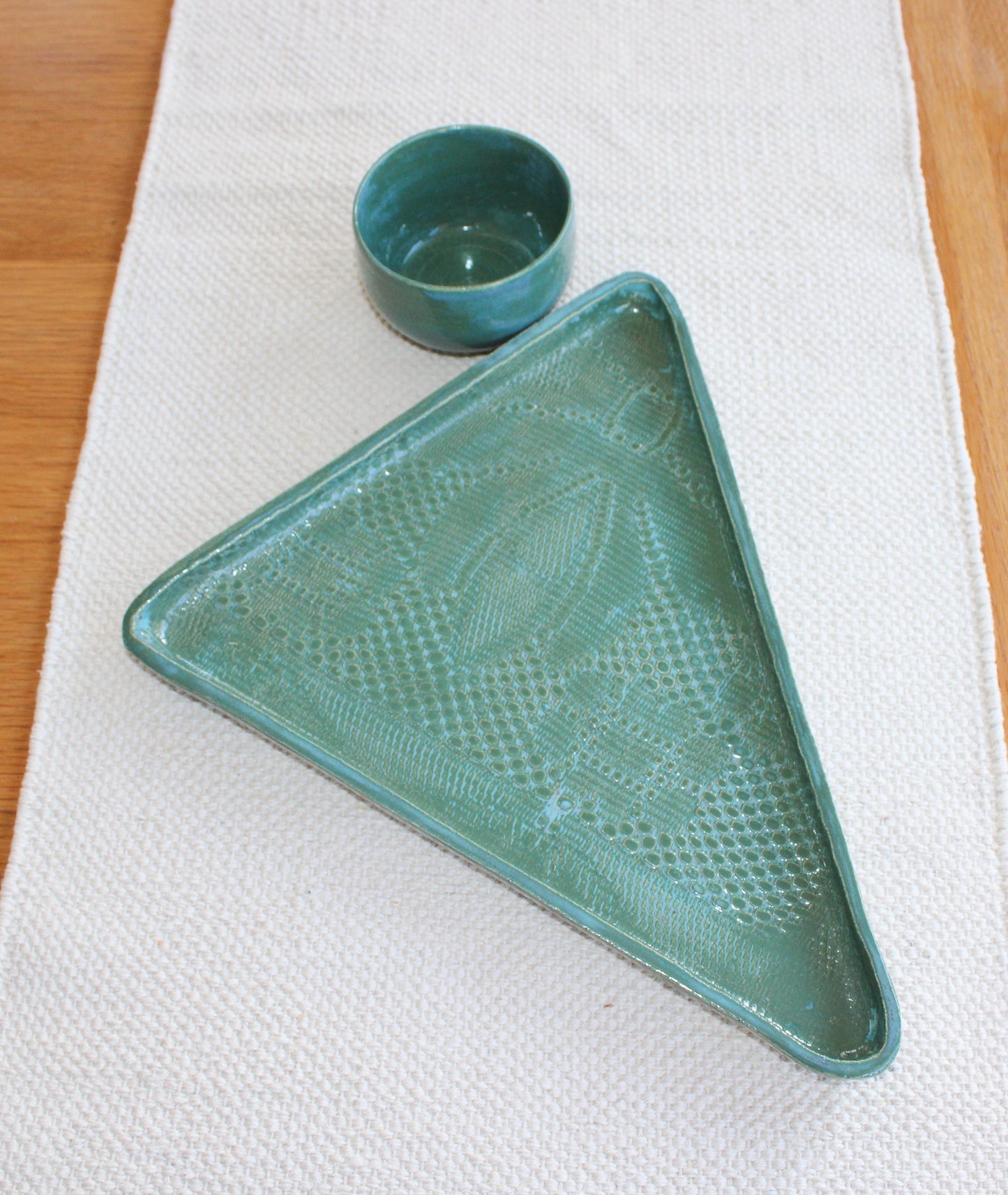 Chip & Dip serving set - teal