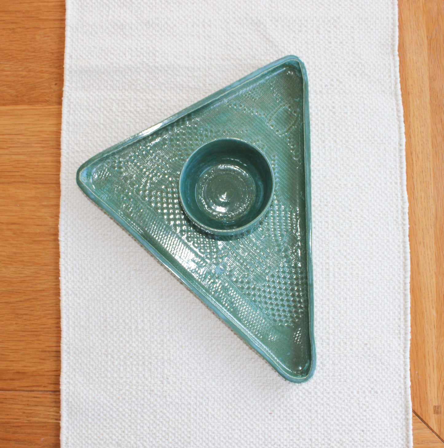 Chip & Dip serving set - teal