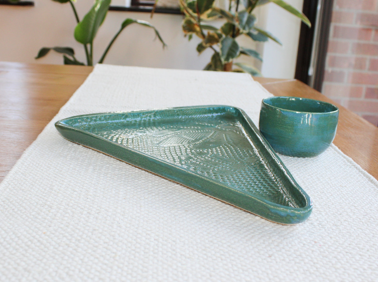Chip & Dip serving set - teal