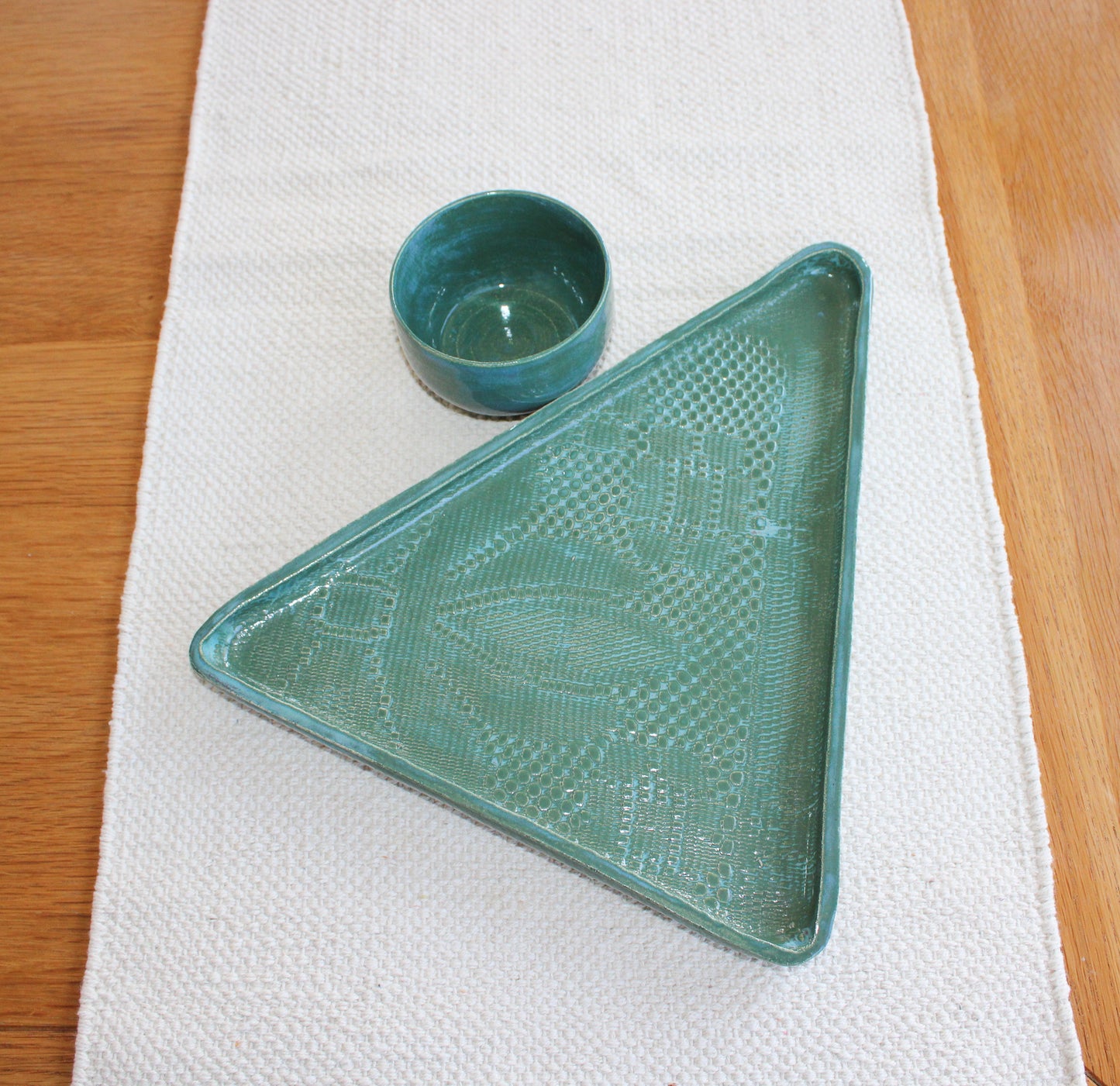 Chip & Dip serving set - teal