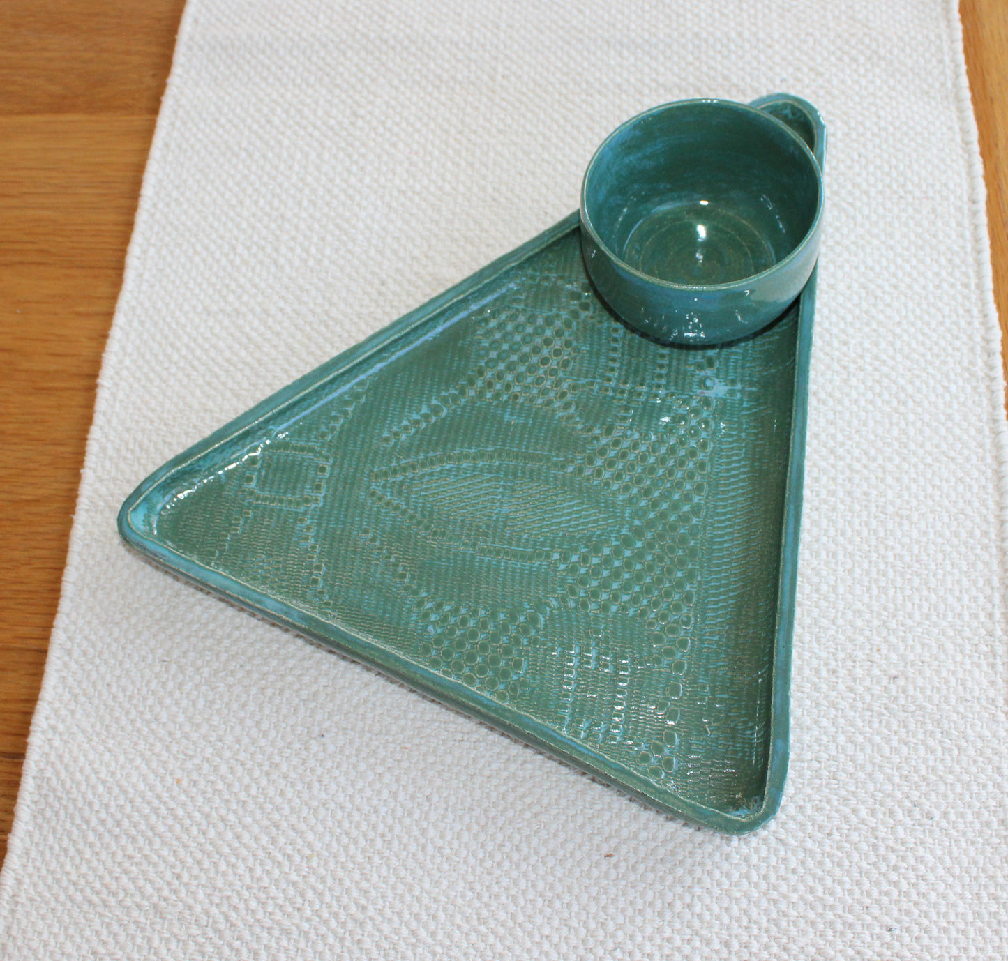 Chip & Dip serving set - teal