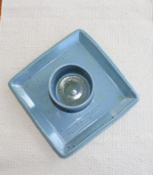 Chip & Dip serving set - Blue