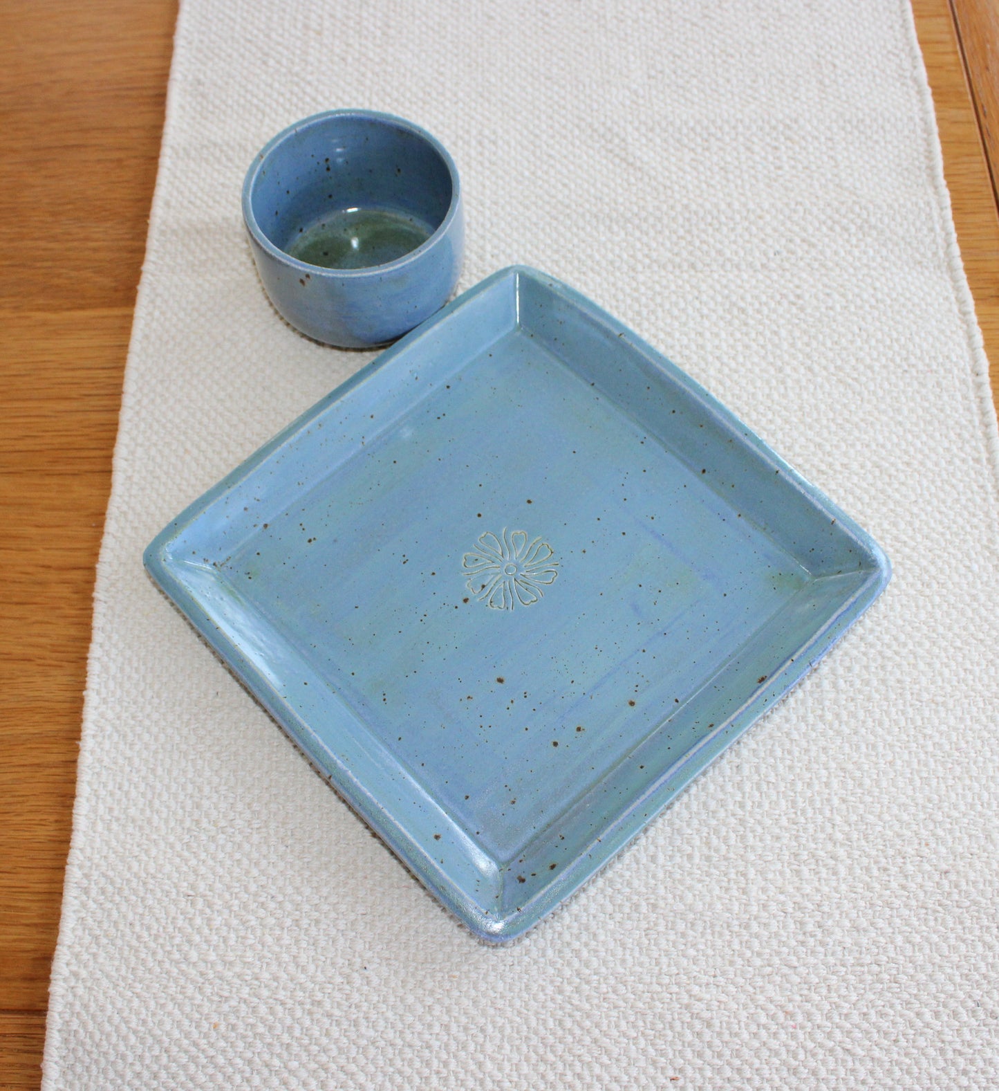 Chip & Dip serving set - Blue