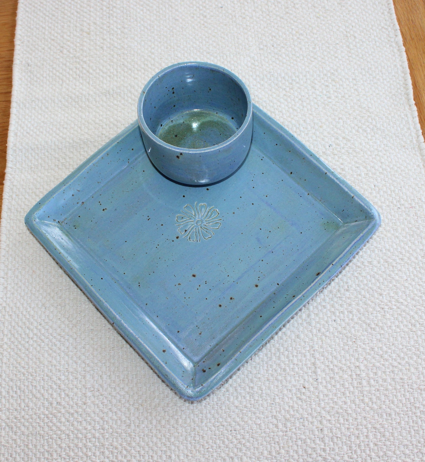 Chip & Dip serving set - Blue