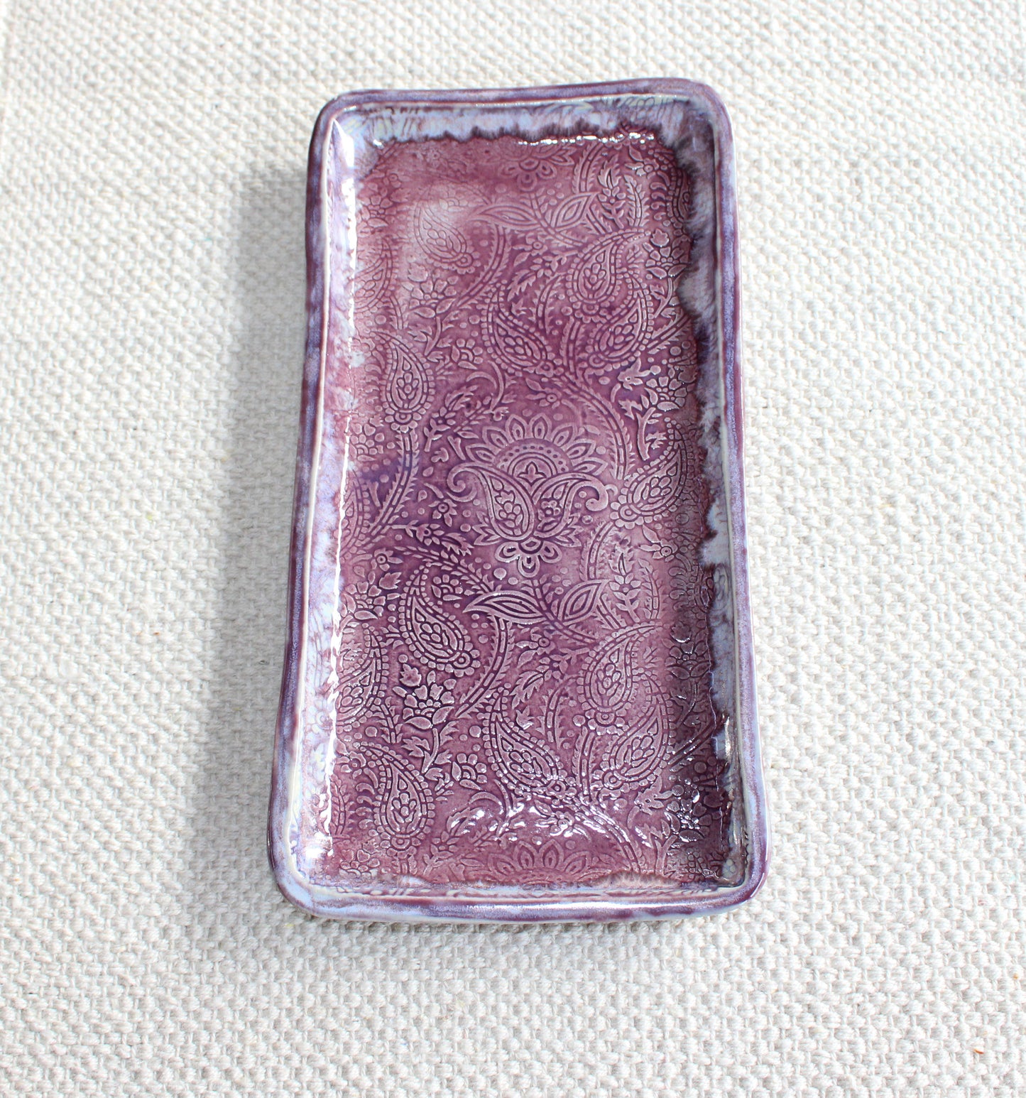 Medium Rectangle Plate - purple