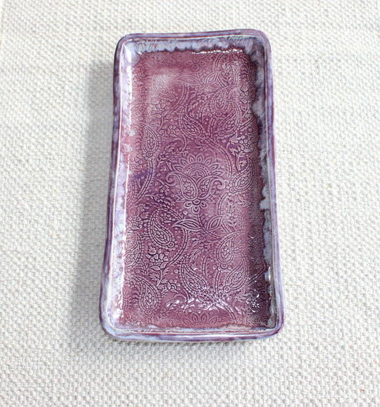 Medium Rectangle Plate - purple