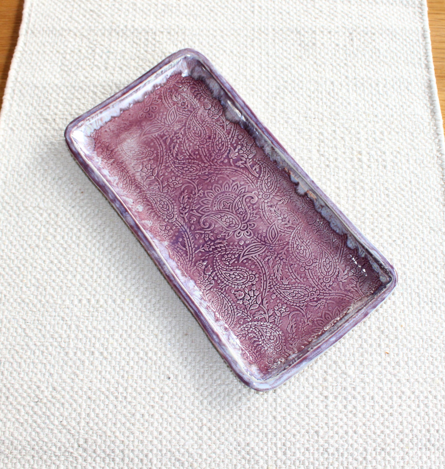 Medium Rectangle Plate - purple