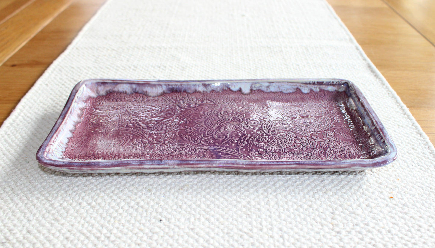 Medium Rectangle Plate - purple