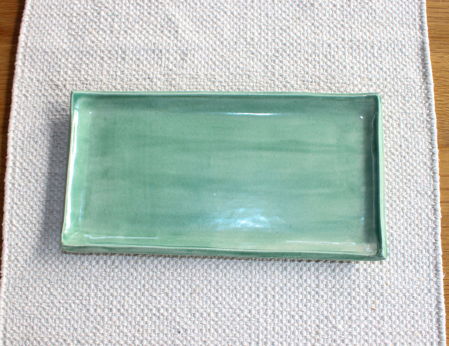 Medium Rectangle Plate - green