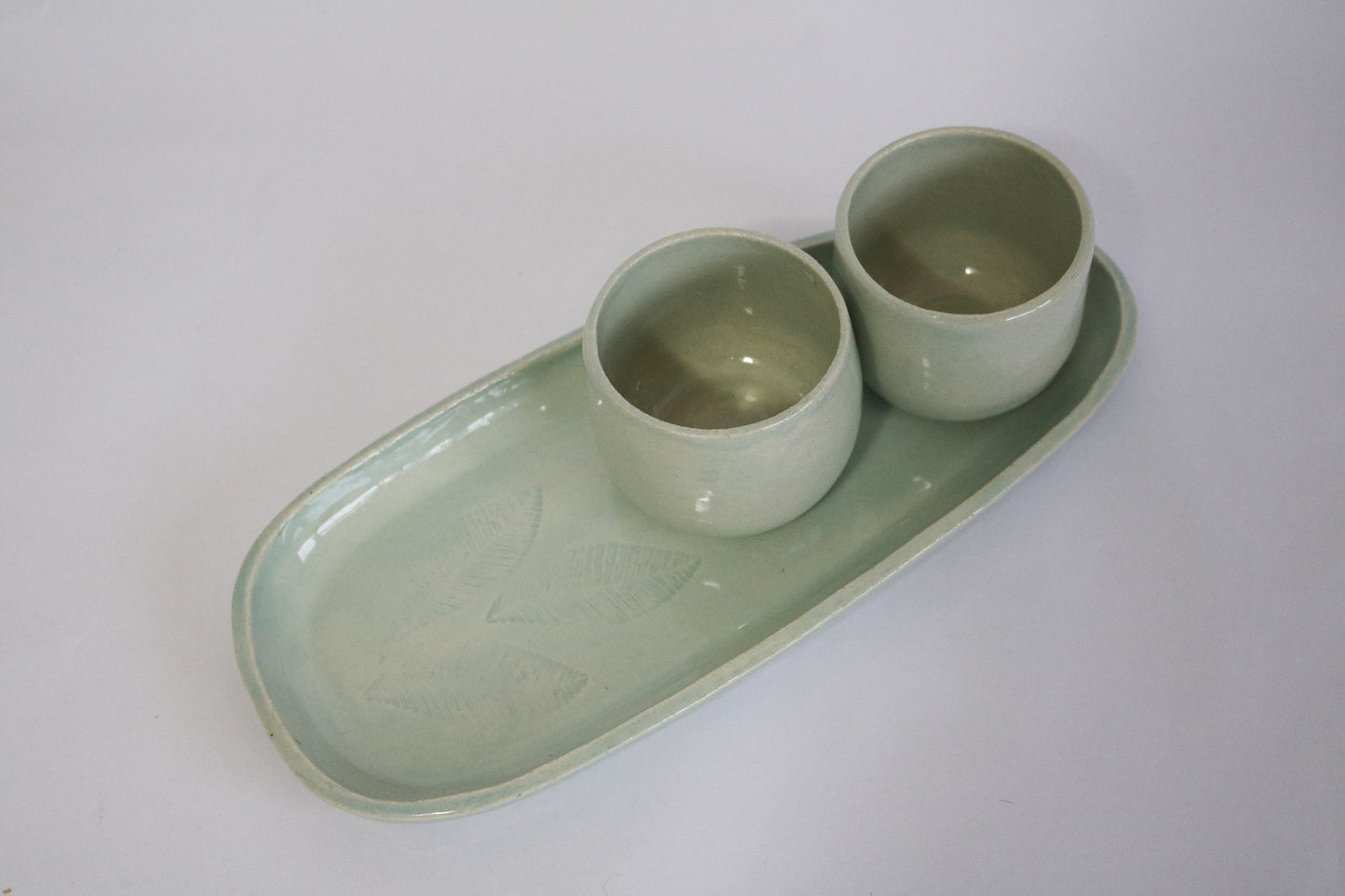 Chip & Dip serving set - pale blue