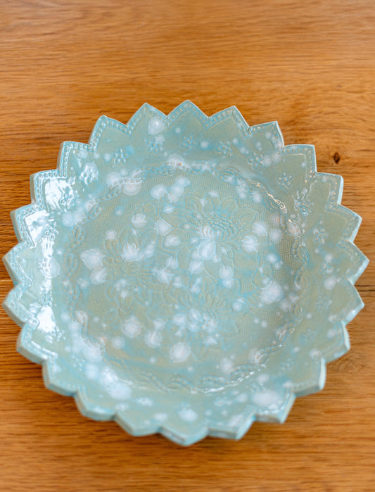 Patterned fruit bowl | Medium platter | Decorative plate