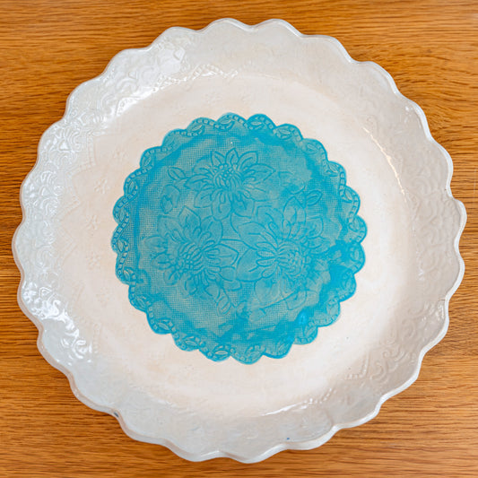 Patterned fruit bowl | Large platter | Charcuterie plate