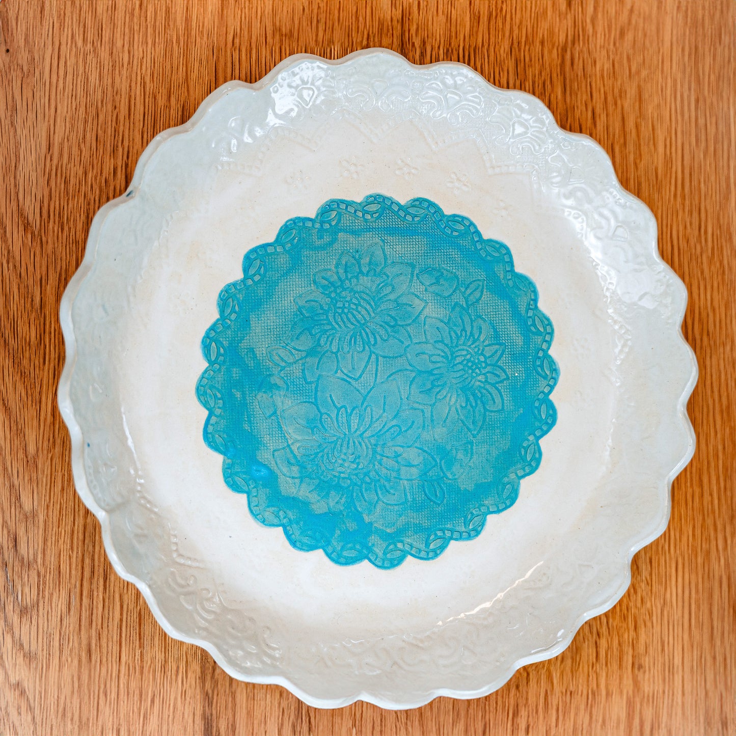 Patterned fruit bowl | Large platter | Charcuterie plate