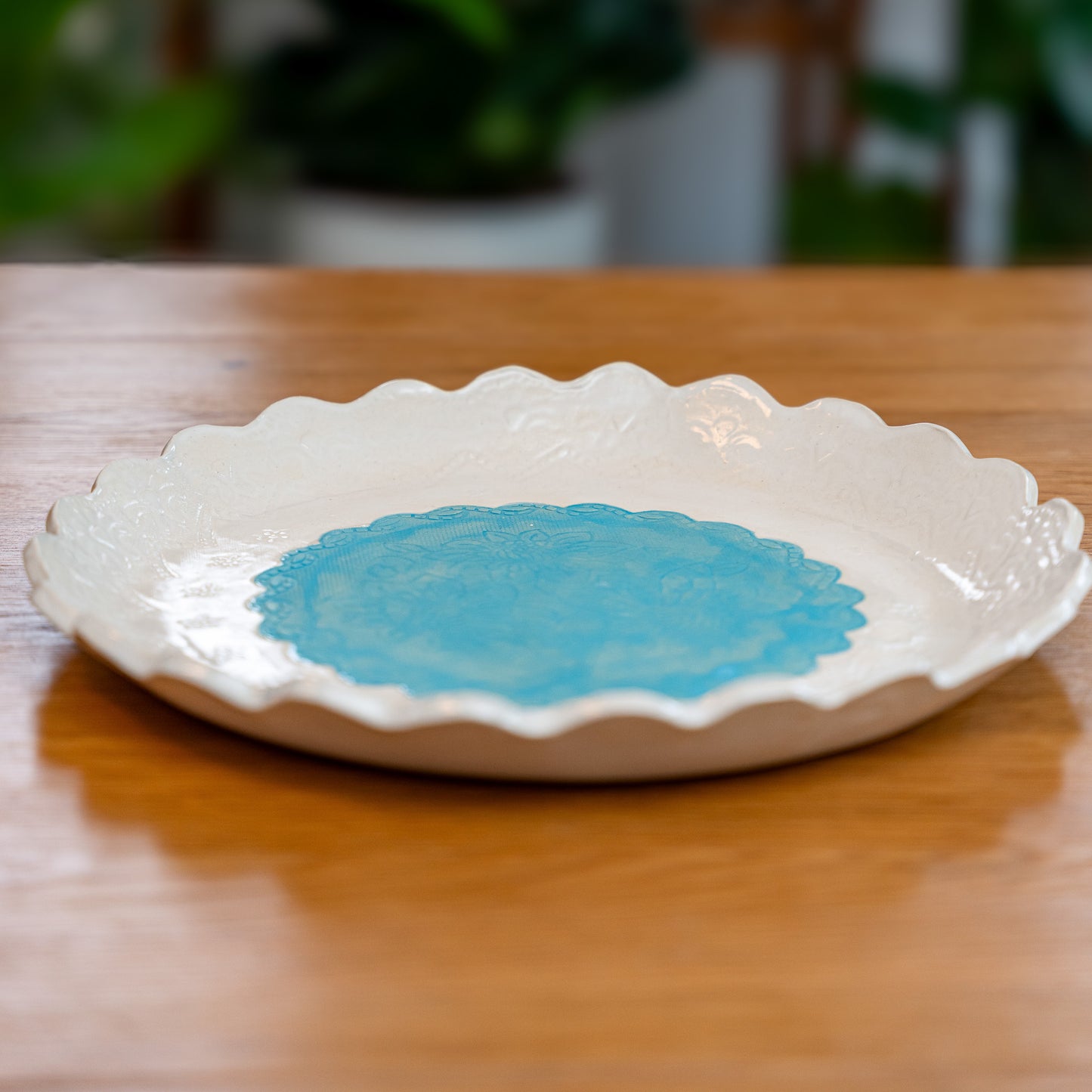 Patterned fruit bowl | Large platter | Charcuterie plate